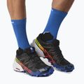 Scarpe da corsa da uomo Salomon Speedcross 6 GTX Blue fire black/surf the web/safety yellow 4