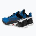 Scarpe da corsa Salomon Supercross 4 GTX da uomo blu lapis/nero/bianco 5