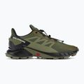 Salomon Supercross 4 scarpe da corsa uomo olvnig/grigio muschio/nero 2