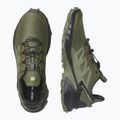 Salomon Supercross 4 scarpe da corsa uomo olvnig/grigio muschio/nero 14