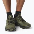 Salomon Supercross 4 scarpe da corsa uomo olvnig/grigio muschio/nero 3