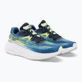 Scarpe da corsa da uomo Salomon Aero Glide blue ashes/dark sapphire/sunny lime 4