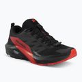 Scarpe da corsa da uomo Salomon Sense Ride 5 nero/rosso fuoco/nero