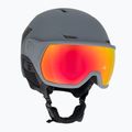 Casco da sci Salomon Pioneer LT Visor ebano/rosso