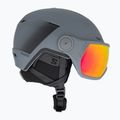Casco da sci Salomon Pioneer LT Visor ebano/rosso 4
