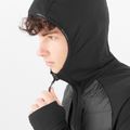 Salomon Elixir Hybrid Hoodie Uomo Giacca isolante in nero 3