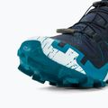 Scarpe da corsa Salomon Speedcross 6 da uomo in carbonio/tahitian tide/bianco 8