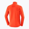Felpa da trekking Salomon Essential Lightwarm FZ da uomo pomodoro ciliegia 6