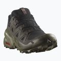 Scarpe da corsa da uomo Salomon Speedcross 6 GTX nero/torba/verde lichene profondo 8