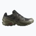 Scarpe da corsa da uomo Salomon Speedcross 6 GTX nero/torba/verde lichene profondo 9