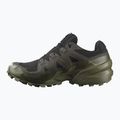 Scarpe da corsa da uomo Salomon Speedcross 6 GTX nero/torba/verde lichene profondo 10