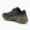 Scarpe da corsa da uomo Salomon Speedcross 6 GTX nero/torba/verde lichene profondo 3