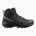 Salomon Crosstrak WP scarpe da trekking uomo nero/nero/asfalto 9