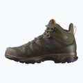 Scarponi da trekking da uomo Salomon X Ultra Tracker GTX verde/marrone scuro/pelle di squalo 10