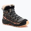 Scarpe da trekking per bambini Salomon XA Pro V8 Winter CSWP peltro/nero/pesca vellutata