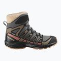Scarpe da trekking per bambini Salomon XA Pro V8 Winter CSWP peltro/nero/pesca vellutata 8