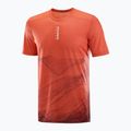 Maglietta da corsa da uomo Salomon S/Lab Ultra Tee Aop burnt sienna 4