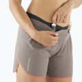 Pantaloncini da corsa Salomon Sense Aero 5" da donna in ferro/fiamma di neon 4