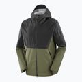 Giacca a vento Salomon Outerpath 2.5L nero/foglia d'uva da uomo 7
