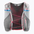 Gilet da corsa Salomon ADV SKIN 5 Set castelrock/alloy/neon flame