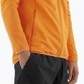 Felpa da trekking Salomon Lightwarm Full Zip da uomo in curcuma 6