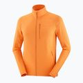 Felpa da trekking Salomon Lightwarm Full Zip da uomo in curcuma 7