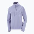 Felpa da trekking donna Salomon Essential Lightwarm Half Zip blue granite 6