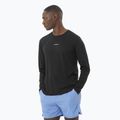 Salomon SHAKEout Core Uomo, manica lunga da corsa, nero profondo