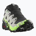 Scarpe da corsa da uomo Salomon Speedcross 6 GTX black/alloy/green gecko
