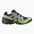 Scarpe da corsa da uomo Salomon Speedcross 6 GTX black/alloy/green gecko 2