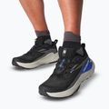 Scarpe da corsa da uomo Salomon Genesis GTX nero/roccia lunare/blu francese 14