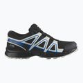 Scarpe da corsa per bambini Salomon Speedcross Waterproof nero/vaniglia ghiaccio/blu francese 8