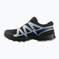 Scarpe da corsa per bambini Salomon Speedcross Waterproof nero/vaniglia ghiaccio/blu francese 9