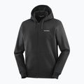 Felpa con cappuccio Salomon Logo Uomo nero profondo 4