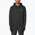 Felpa da uomo Salomon Chest Logo Hoodie deep black