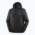 Felpa da uomo Salomon Chest Logo Hoodie deep black 3