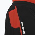 Pantaloncini da corsa Salomon S/Lab Speed Spl 3" uomo nero profondo / rosso fuoco 4