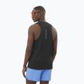Canotta da corsa da uomo Salomon Sense Aero Singlet GFX nero profondo 2