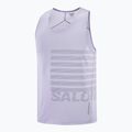 Canotta da corsa da uomo Salomon Sense Aero Singlet GFX Cosmic Sky 5