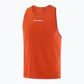Canotta da corsa da uomo Salomon S/Lab Speed Singlet rosso fuoco 4
