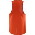 Canotta da corsa da uomo Salomon S/Lab Speed Singlet rosso fuoco 5