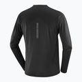 Salomon Sense Aero Tee GFX Uomo manica lunga running nero/nero profondo 2