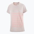 Maglietta da running donna Salomon Sense Aero Tee GFX etherea/neon flame 4