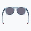 Occhiali da sole Nike Flatspot XXII indossati blu/argento flash 3