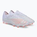 Scarpe da calcio da uomo New Balance Furon V6+ Pro Leather FG bianco 4