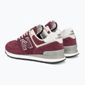 New Balance 574 scarpe da uomo bordeaux 3