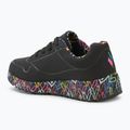 SKECHERS Uno Lite Lovely Luv nero/multicolore scarpe da bambino 3