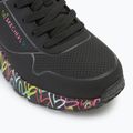 SKECHERS Uno Lite Lovely Luv nero/multicolore scarpe da bambino 7