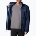 Felpa Columbia Park View Fleece FZ collegiale da uomo in erica marina da trekking 3