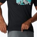 Columbia Uomo Zero Rules Grph nero/fractal peaks graphic trekking shirt 5